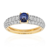 18K Benitoite Gold Ring (de Melo)