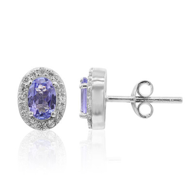 Tanzanite Silver Earrings