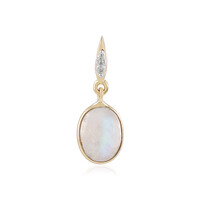 9K Blue Moonstone Gold Pendant