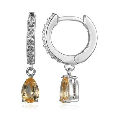 Citrine Silver Earrings