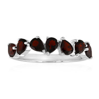 Garnet Silver Ring