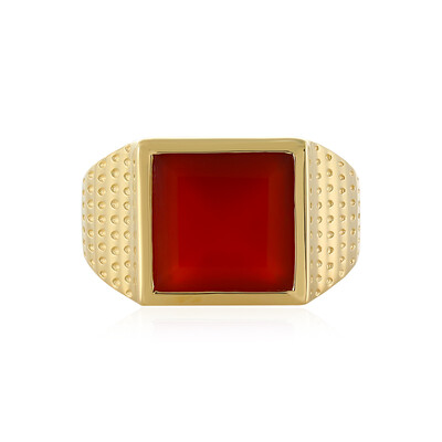 Red Onyx Silver Ring