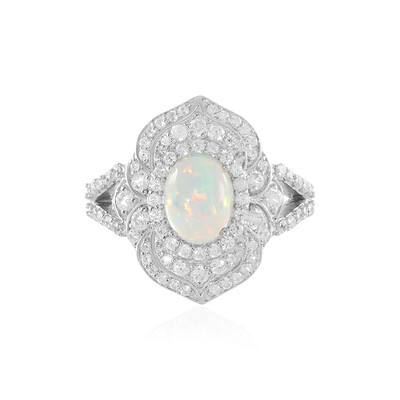 Welo Opal Silver Ring