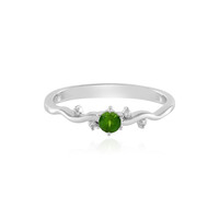 Russian Diopside Silver Ring