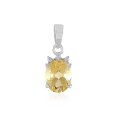 Citrine Silver Pendant