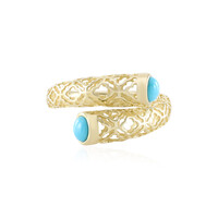 9K Sleeping Beauty Turquoise Gold Ring (Ornaments by de Melo)