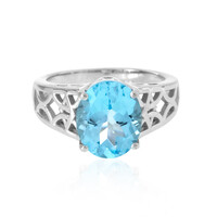 Sky Blue Topaz Silver Ring