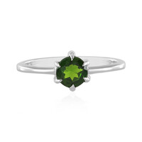 Russian Diopside Silver Ring