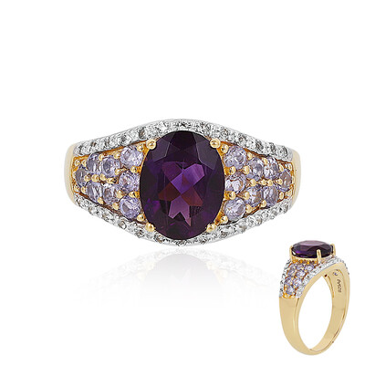 Zambian Amethyst Silver Ring