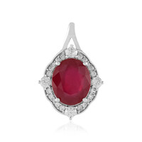 Bemainty Ruby Silver Pendant