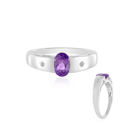 Uruguayan Amethyst Silver Ring