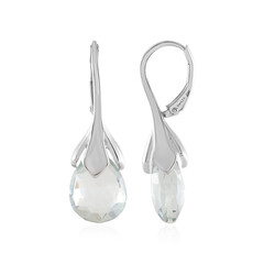 Foggy Quartz Silver Earrings