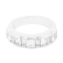 White Topaz Silver Ring