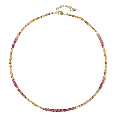 Pink Tourmaline Silver Necklace