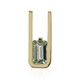 9K Nigerian Mint Green Beryl Gold Pendant