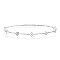 14K I1 (H) Diamond Gold Bangle (CIRARI)