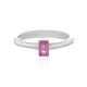 Pink Sapphire Silver Ring