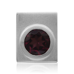 Rhodolite Silver Pendant