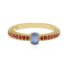 Ceylon Blue Sapphire Silver Ring(Adela Silber)