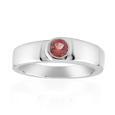 Brazilian Pink Tourmaline Silver Ring (Pallanova)