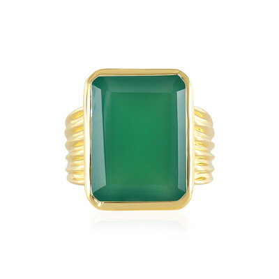 Green Onyx Silver Ring