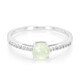 Prehnite Silver Ring