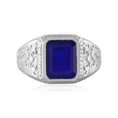 Blue Chalcedony Silver Ring