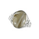 Holy Cross Flint Stone Silver Ring (dagen)