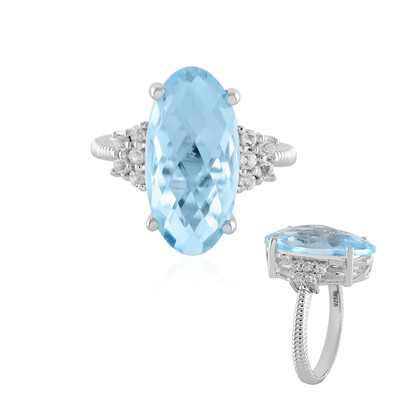 Sky Blue Topaz Silver Ring