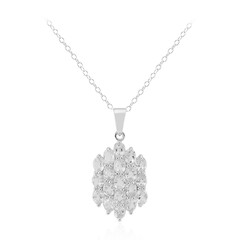 White Topaz Silver Necklace