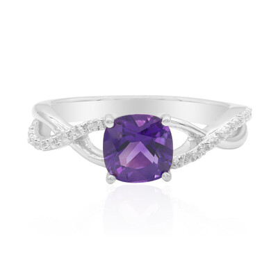 Bolivian Amethyst Silver Ring