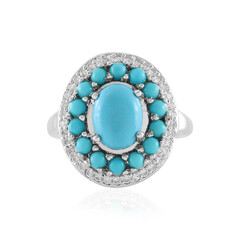 Sleeping Beauty Turquoise Silver Ring