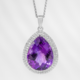 Zambian Amethyst Silver Pendant