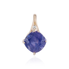 14K Unheated Luc Yen Sapphire Gold Pendant (AMAYANI)