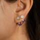 Amethyst Silver Earrings (M de Luca)