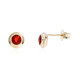 9K Mexican Fire Opal Gold Earrings (CUSTODANA)