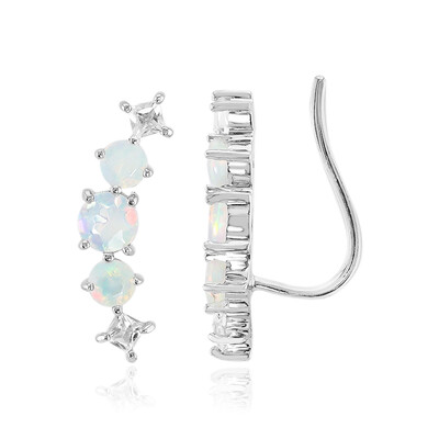 Welo Opal Silver Earrings