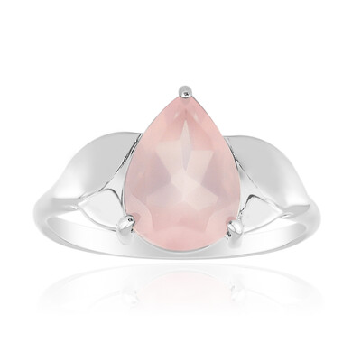 Rose Quartz Silver Ring