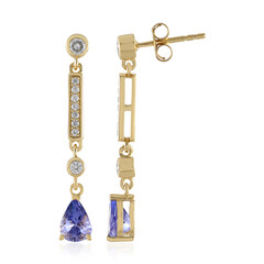 Tanzanite Silver Earrings