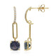 14K Unheated Tanzanite Gold Earrings (CIRARI)