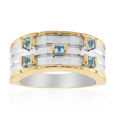 Swiss Blue Topaz Silver Ring (Remy Rotenier)