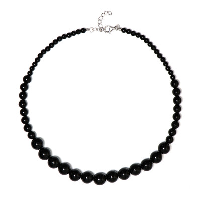 Black Onyx Silver Necklace