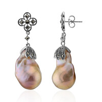 Ming Pearl Silver Earrings (Annette classic)