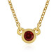 Tanzanian Ruby Silver Necklace