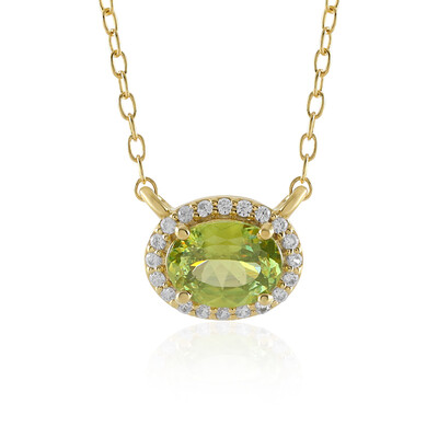 Sphene Silver Necklace