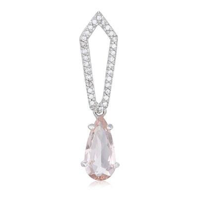 Nigerian Morganite Silver Pendant