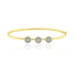 9K SI2 (G) Diamond Gold Bangle