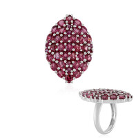 Rhodolite Silver Ring