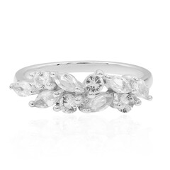 White Topaz Silver Ring