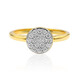 18K IF (D) Diamond Gold Ring (Annette)